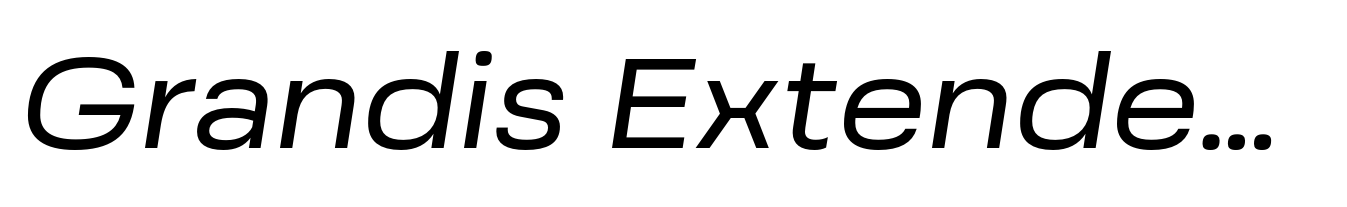 Grandis Extended Regular Italic